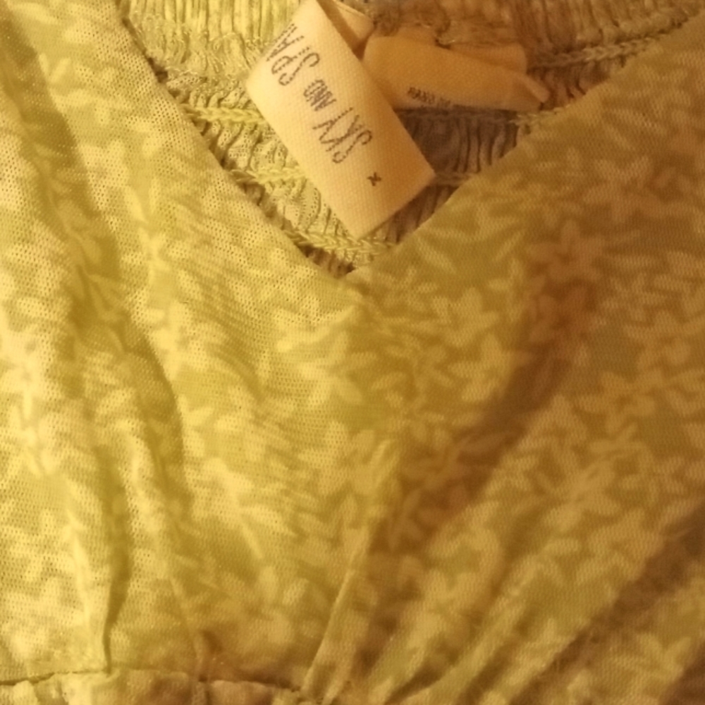Sky and sparrow shirt worn, green size m